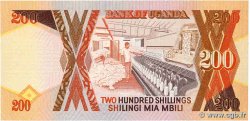 200 Shillings UGANDA  1994 P.32b UNC
