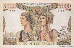 5000 Francs TERRE ET MER FRANCE  1951 F.48.05