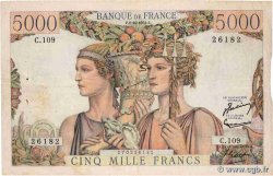 5000 Francs TERRE ET MER FRANCE  1952 F.48.07