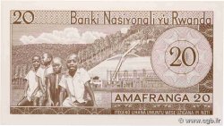 20 Francs RUANDA  1976 P.06e FDC
