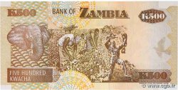 500 Kwacha ZAMBIA  2001 P.39c UNC