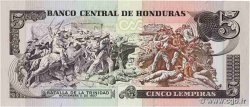 5 Lempiras HONDURAS  1989 P.063b NEUF