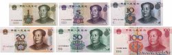 1 à 100 Yuan Lot CHINE  1999 P.895d, P.0903, P.0904, P.095 et P.096