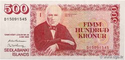 500 Kronur ISLANDE  1986 P.55a