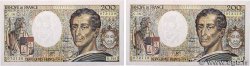 200 Francs MONTESQUIEU Modifié Consécutifs FRANCE  1994 F.70/2.01