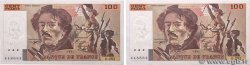 100 Francs DELACROIX 442-1 & 442-2 Consécutifs FRANCE  1994 F.69ter.01c