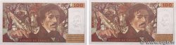 100 Francs DELACROIX 442-1 & 442-2 Consécutifs FRANCE  1994 F.69ter.01c TTB