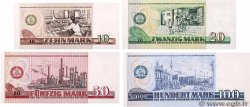 10 à 100 Mark Lot ALLEMAGNE RÉPUBLIQUE DÉMOCRATIQUE  1971 P.28b, P.29b, P.30b et P.31a pr.NEUF
