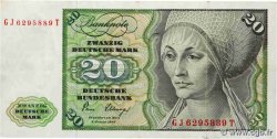 20 Deutsche Mark ALLEMAGNE FÉDÉRALE  1980 P.32d