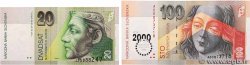 20 Korun et 100 Korun Lot SLOVAQUIE  1999 P.20d et P.36