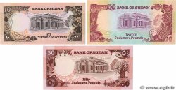 10, 20 et 50 Pounds Lot SUDAN  1991 P.46 à P.48 UNC