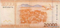 20000 Pesos CHILI  2009 P.165a TB