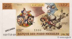 127 Francs Spécimen FRANCE régionalisme et divers  1990 