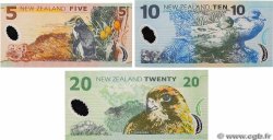5 , 10 et 20 Dollars Lot NOUVELLE-ZÉLANDE  1999 P.185a, P.186a et P.187a NEUF