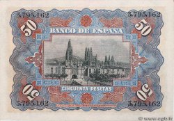 50 Pesetas SPAGNA  1907 P.063a AU