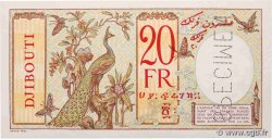 20 Francs Spécimen DJIBOUTI  1941 P.07Bs NEUF