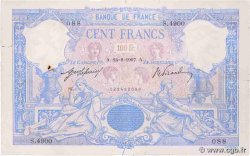 100 Francs BLEU ET ROSE FRANKREICH  1907 F.21.22