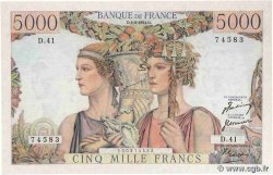5000 Francs TERRE ET MER FRANCE  1951 F.48.03