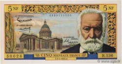 5 Nouveaux Francs VICTOR HUGO FRANKREICH  1965 F.56.17