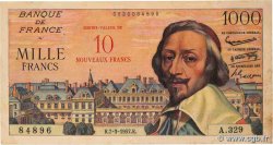 10 NF sur 1000 Francs RICHELIEU FRANKREICH  1957 F.53.01
