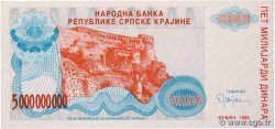 5000000000 Dinara CROATIA  1993 P.R27a UNC