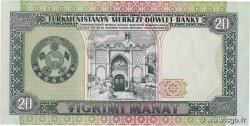 20 Manat TURKMENISTAN  1995 P.04b ST