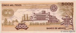 5000 Pesos MEXICO  1987 P.088b fVZ