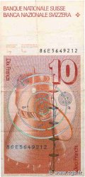 10 Francs SUISSE  1986 P.53f BC
