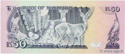 50 Rupees ISOLE MAURIZIE  1986 P.37b FDC