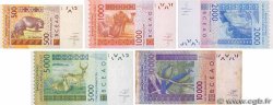 500 à 10000 Francs Lot WEST AFRICAN STATES  2011 P.219Bb, P.215Bm, P.216Bm, P.217Bn et P.218Bj XF