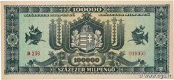 100000 Milpengo HUNGARY  1946 P.127 AU