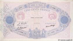 500 Francs BLEU ET ROSE FRANCE 1927 F.30.30