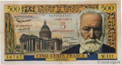 5 NF sur 500 Francs Victor HUGO FRANCE  1959 F.52.02
