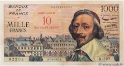 10 NF sur 1000 Francs RICHELIEU FRANCE  1957 F.53.01