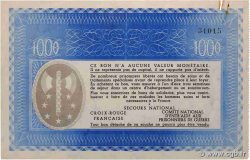 1000 Francs BON DE SOLIDARITE FRANCE régionalisme et divers  1941 KL.12A3 SUP