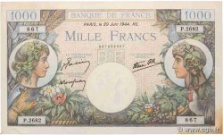 1000 Francs COMMERCE ET INDUSTRIE FRANCE  1944 F.39.09