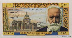 5 Nouveaux Francs VICTOR HUGO FRANCE  1963 F.56.13