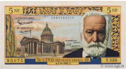 5 Nouveaux Francs VICTOR HUGO FRANCE  1965 F.56.20