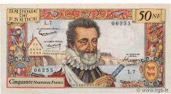 50 Nouveaux Francs HENRI IV FRANCE  1959 F.58.01