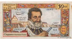 50 Nouveaux Francs HENRI IV FRANCE  1959 F.58.01