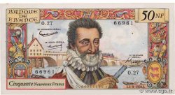50 Nouveaux Francs HENRI IV FRANCE  1959 F.58.03