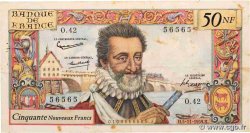 50 Nouveaux Francs HENRI IV FRANCE  1959 F.58.04