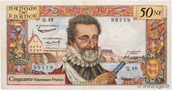 50 Nouveaux Francs HENRI IV FRANCE  1960 F.58.05