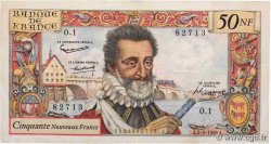 50 Nouveaux Francs HENRI IV FRANCE  1959 F.58.01