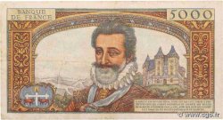 5000 Francs HENRI IV FRANCE  1957 F.49.03 TB