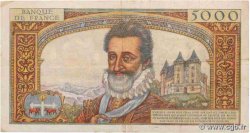 5000 Francs HENRI IV FRANCE  1957 F.49.04 TB