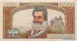 5000 Francs HENRI IV FRANCE  1958 F.49.05 pr.TTB