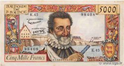 5000 Francs HENRI IV FRANCE  1958 F.49.06
