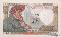 50 Francs JACQUES CŒUR FRANCE  1940 F.19.01