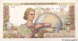 10000 Francs GÉNIE FRANÇAIS FRANCE  1956 F.50.78